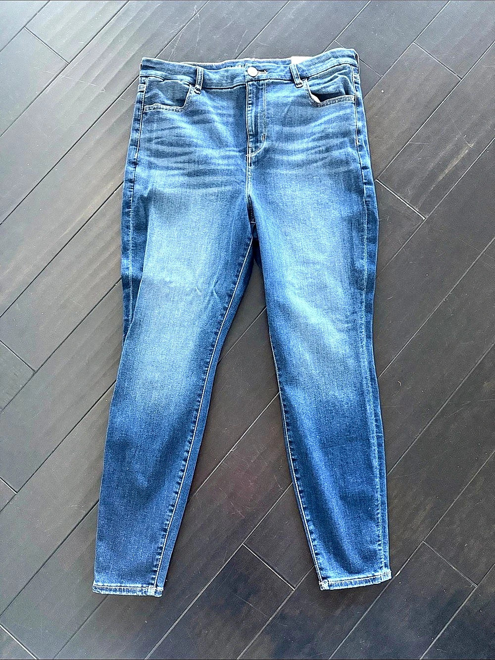 American Eagle Curvy Hi-Rise Jegging High Rise Jeggings Blue Waist 33W Size 16